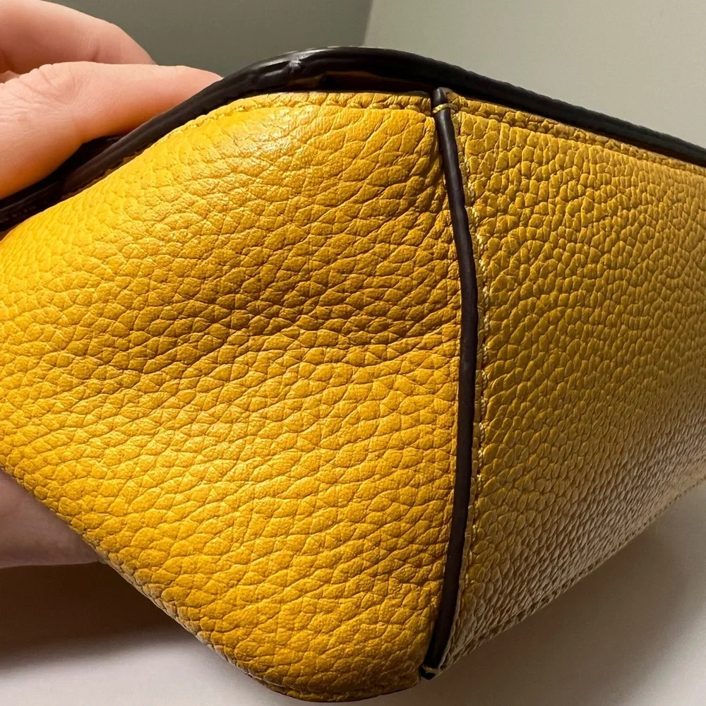 Kate Spade Mustard Yellow Leather Crossbody Bag